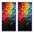 thumbnail image 2 of Designart "Shimmering Beats Compact Discs wall art II" Compact Discs Framed Wall Art Set Of 2 - Multi-Color Fashion Framed Canvas Set For Living Room Decor, 2 of 6