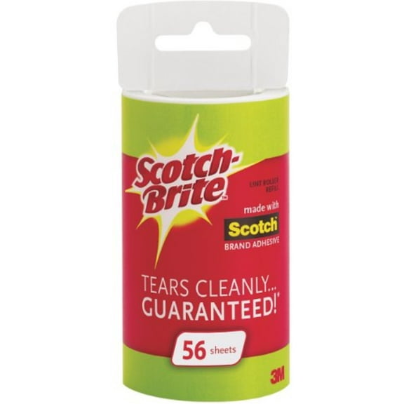 Scotch-Brite Lint Roller Refill Roll 56 ea (Pack of 3)