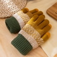 thumbnail image 4 of Gants pour Femmes, Couche Décontractée Flocon de Neige Tricot Poignet Mitaines Épaisses Chaudes, Gants pour Femmes, 4 of 7