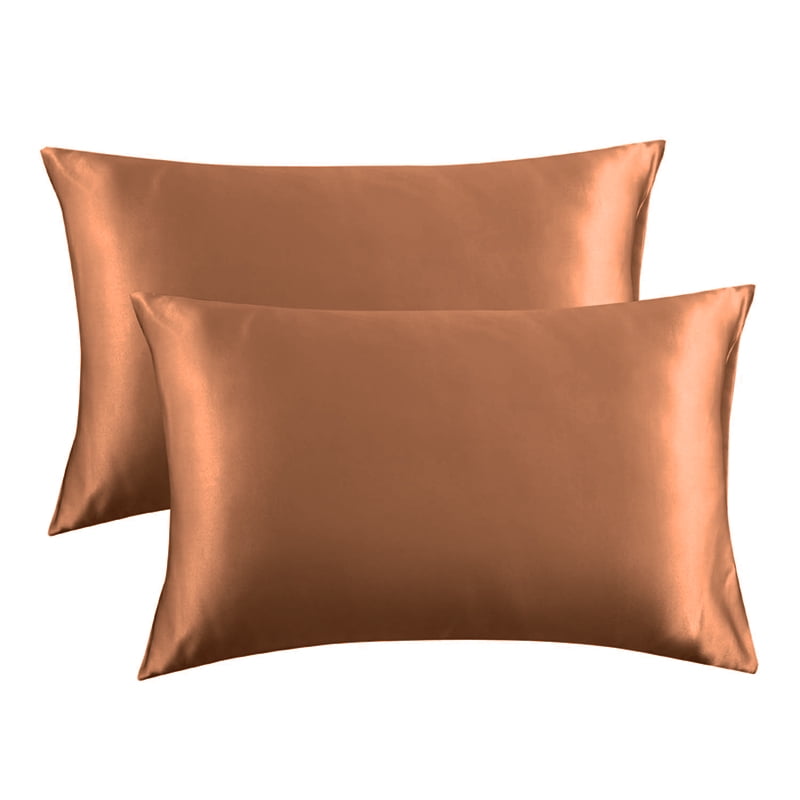 AUCHEN Silk Pillowcase, 2 Pack Ultra Silky Satin Pillowcase for Hair