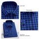 thumbnail image 5 of Camisa a cuadros para hombre, cuello de solapa, manga larga, camisa a cuadros con botones, ajuste regular, camisa informal para hombre para el trabajo diario, 5 of 5