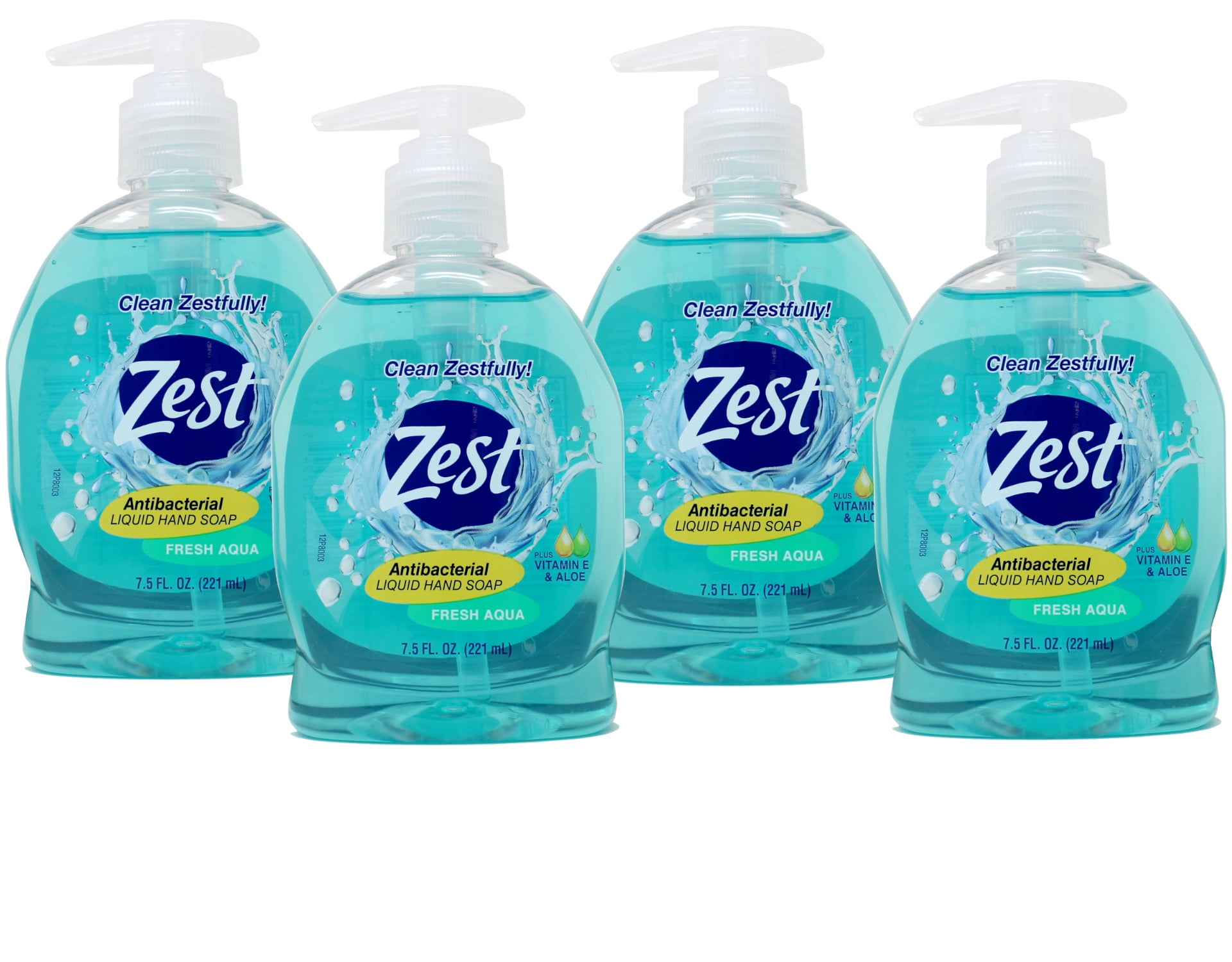 Zest Antibakterielle Flüssigseife – Fresh Aqua Duft Mit Vitamin E & Aloe – 7,5 Fl. Oz (ca. 222 Ml)