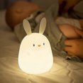 thumbnail image 1 of Night Light for Kids,Cute Silicone Nursery Bunny Lamp for Baby and Toddler,Squishy Rabbit Lamp for Bedroom,Bedside Lamp for Kids Room (Rabbit), 1 of 5