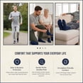 thumbnail image 5 of Comfello Diabetic Quarter Socks for Men & Women Non Binding Seamless Extra Wide Socks 6 Pairs, 5 of 7