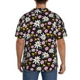 thumbnail image 7 of Goofa Daisies Flowers Printed Men's Casual Short-sleeved Shirt,Lightweight Breathable Button-down,Summer Casual men's top,Versatile Fashion shirt-XX-Large, 7 of 7