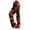 Orange, variant on Womens Halloween Pajamas Funny Pumpkin Print Wide Leg Pajama For Women Halloween Elastic Waist Comfy Lounge Pants