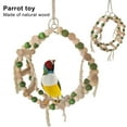 thumbnail image 2 of Bird Toy Natural Strong Hardness Wood Parrot Supplies Standing Ladder for Pet Trainning Playing, 2 of 8