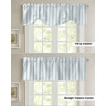 thumbnail image 5 of Fsddascl Blue Striped Tie Up Valance Curtains for Windows, Kitchen Curtains Window Treatments, Blue White Stripes Farmhouse Short Window Shades Valances for Bedroom Bathroom Cafe 42"x18", 5 of 7