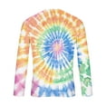 thumbnail image 4 of Dolkfu Graphic Mens Shirts Casual Quick Dry Tie Dye Long Sleeve T Shirts Tops for Men,L, 4 of 5
