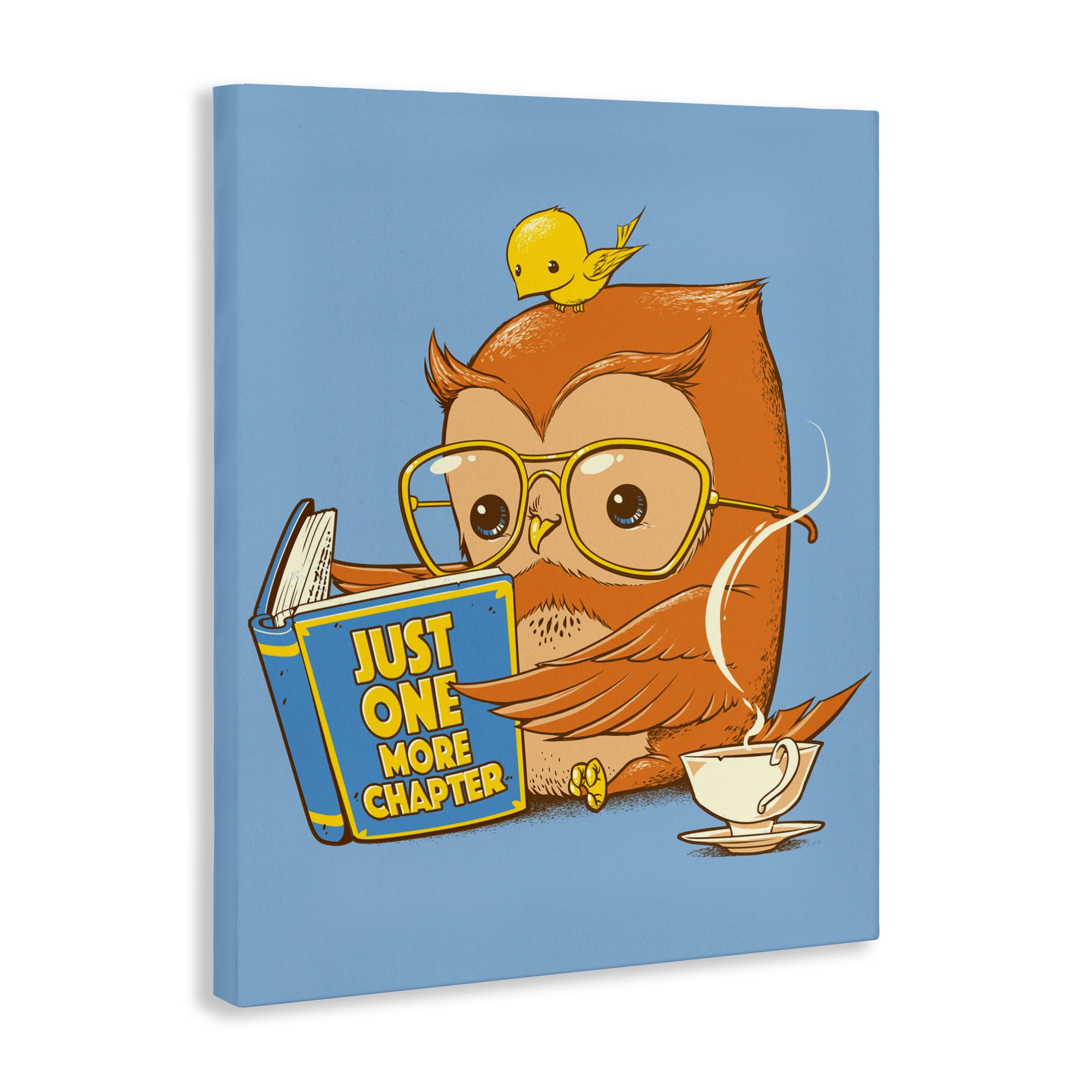 Stupell Industries One More Chapter Owl Canvas Wall Art, design by Tobe Fonseca