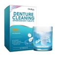 thumbnail image 1 of denture cleaning effervescent tablets gently clean denture stains, fresh and clean, daily portable effervescent tablets, 1 of 5
