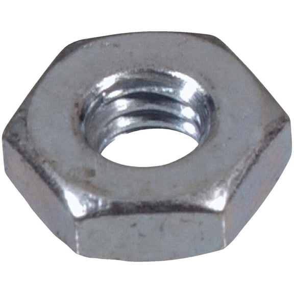 Hillman Hex Machine Screw Nut Grade 2 Zinc-Plated - 100 Count, #12-24, Steel