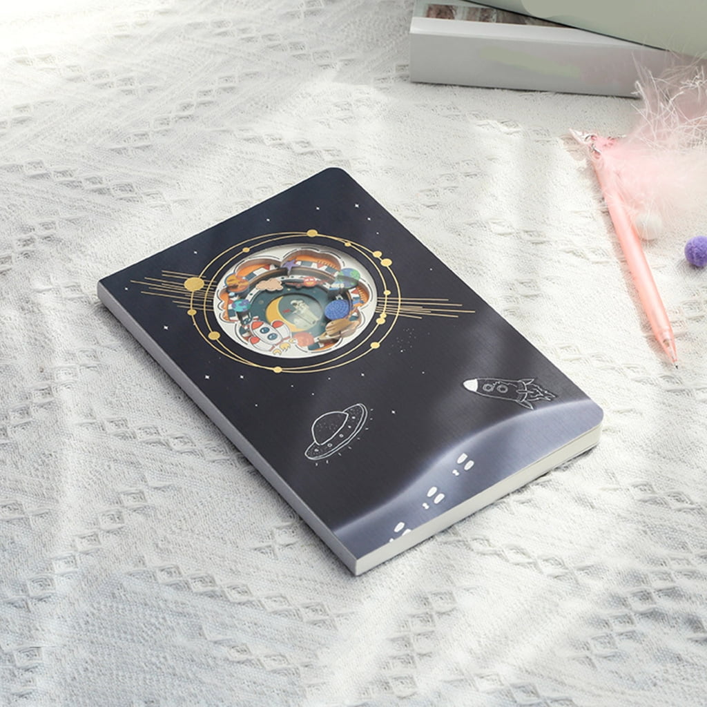 Space Wonderland Notebook for Writing Drawing Noting, 120 Pages Notebook Journal