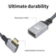 thumbnail image 2 of WDOplteas Adaptador Cable Compatible Con Mini 20 CM 4K@60HZ V2.0 en Ángulo Recto (izquierda), 2 of 7