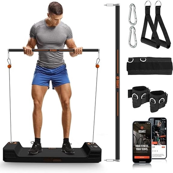 Travel Multifunctional Apollo Board Device, Push-Up Body Workout System Equipment (Orange)