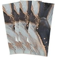 thumbnail image 4 of Grey Marble Swirl Golden Agate Kitchen Towel, Dish Towels Quick Drying Tea Towels Absorbent Hand Towels for Kitchen Sink Dinner Table 28 x 18 Inches, Set of 6, 4 of 7