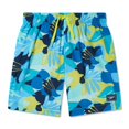 thumbnail image 1 of Speedo Boy's UV Protection Swim Trunk Mid Length Redondo Printed Shorts - Bitter Lime, Size L, 1 of 2