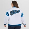 thumbnail image 5 of Women's WEAR by Erin Andrews White/Blue WNBA Full-Snap Fleece Sweatshirt Jacket, 5 of 5