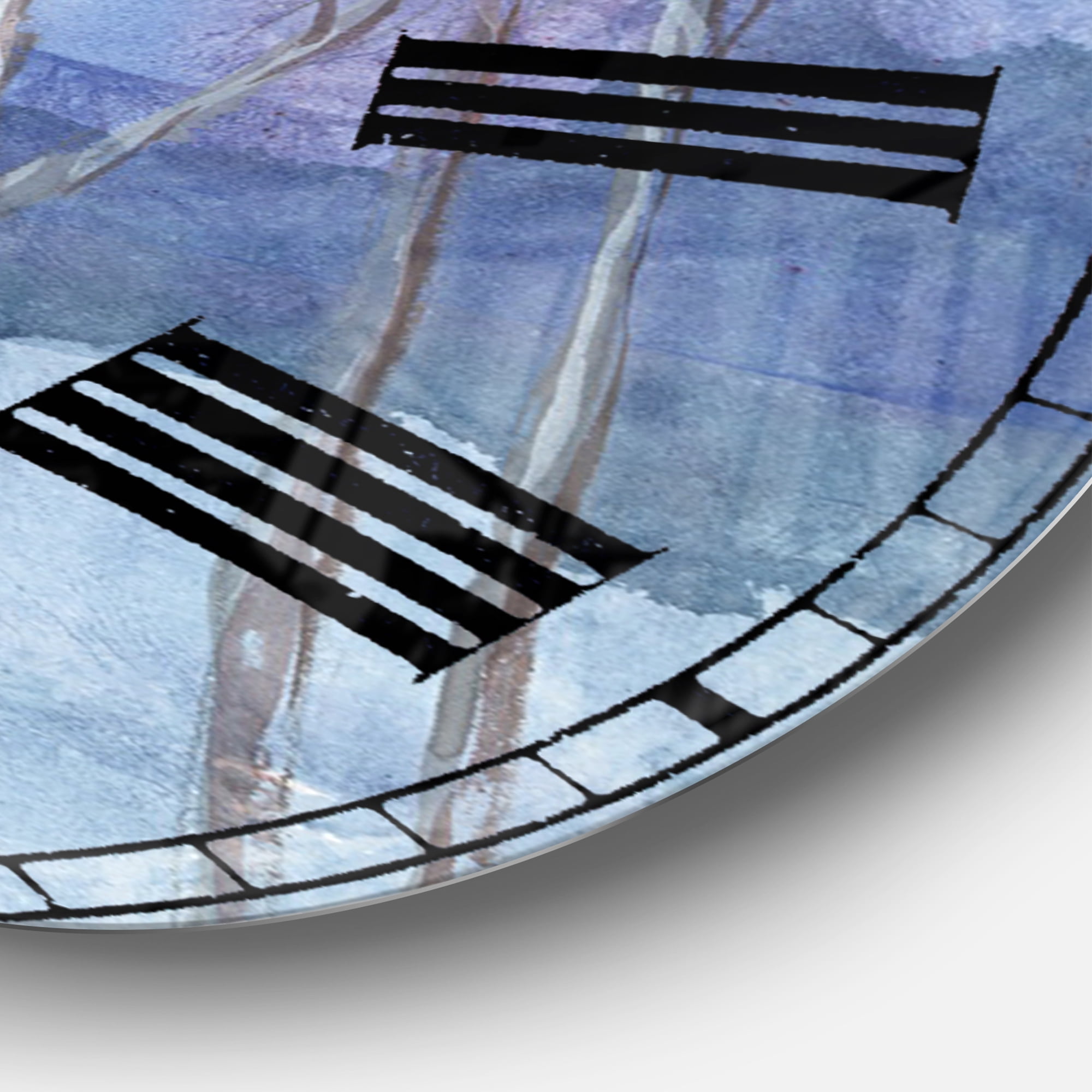 Designart 'Evening Serenade II' Traditional wall clock
