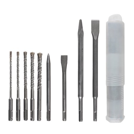 

1 Set Alloy Steel Drill Bits and Flat Chisels Point Chisels Rotary Hammer Tool Set
