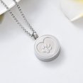 thumbnail image 4 of Cremation Jewelry for Ashes for Pet Keepsake Urn Necklaces with Cat Dog Paw Print Holder Pet's Ashes Pendant Memorial Gifts for Friend, 4 of 5