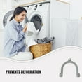 thumbnail image 5 of KAKOWELY drain hose guide assembly 2pcs Washing Machine Drain Hose Holder U-Shaped Hook With Adjustable Length For Secure Pipe Positioning And Water Flow Control, 5 of 5