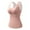 Pink, variant on Riecok Shapewear Bodysuit for Women Shapewear for Women Tummy Control Bodysuit Round-Neck Built-In Breast Pads Button Warmth Winter Fall Fashion Shaper Slimming Girdles Soft Beige 2XL