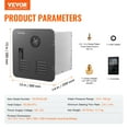 thumbnail image 5 of VEVOR RV Tankless Water Heater, Instant Shower with 15 x 15 inches Black Door and Remote Controller, 55000BTU Optimized Comfort Performance Hot Water, Ideal for RVers Family Everyday Use, 5 of 9