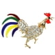 thumbnail image 5 of Gallo Broche Ramillete Pin Bufanda Clip Ropa Accesorios De Joyería - dorado, 5 of 9
