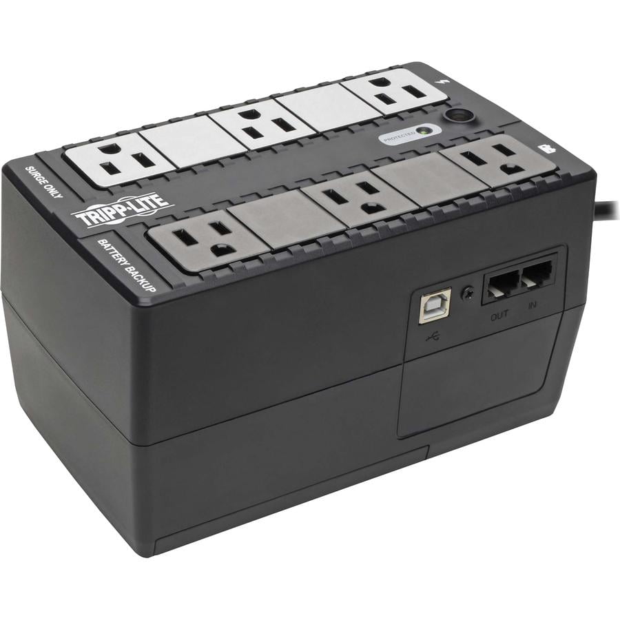Tripp Lite INTERNET350U Internet Office UPS System, 6 Outlets, 350 VA, 380 J