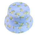 thumbnail image 2 of Sombrero de cubo con estampado de dibujos animados de verano, bonitos sombreros de pescador para mujeres y hombres, gorras de pesca reversibles de dos lados, 2 of 2