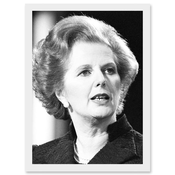 Photo Portrait Margaret Thatcher Prime Minister Britain UK Artwork Framed Wall Art Print A4