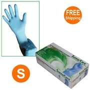 Angle View: 100pcs 5 Mil SunnyCare #8801 Nitrile Disposable Gloves Powder Free(Latex Vinyl Free) Size: Small