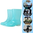 thumbnail image 5 of AUXDIQ Wellington Boots Women Mid-calf Wellies Waterproof Rain Boots Outdoor Garden Shoes, Blue, 7.5 US, 5 of 6
