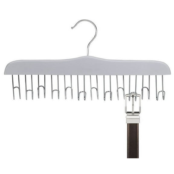 White Wooden Belt Hanger