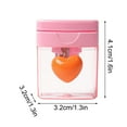 thumbnail image 3 of Orangide Pencil Sharpener Four Color Heart Shape Manual Pencil Sharpener with Transparent Cover Rotary Hole Sharpener for Kids Sch/ool Supplies, 3 of 5