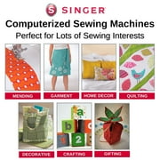 SINGER 62C Brilliance™ Plus Computerized Sewing Machine with Extension Table & Accessory Kit | 180 Stitch Applications, LCD Screen & High-End Touch buttons | Perfect for Creative Sewing Projects