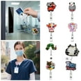 thumbnail image 3 of Funny And Cute Badge Reel With Clip Closure Cartoon Pattern Badge Funny Glitter Badge Reel Retractable For Doctors Teachers Students Workers Cartoon Pattern Badge Workplace Induction Graduation,A, 3 of 5