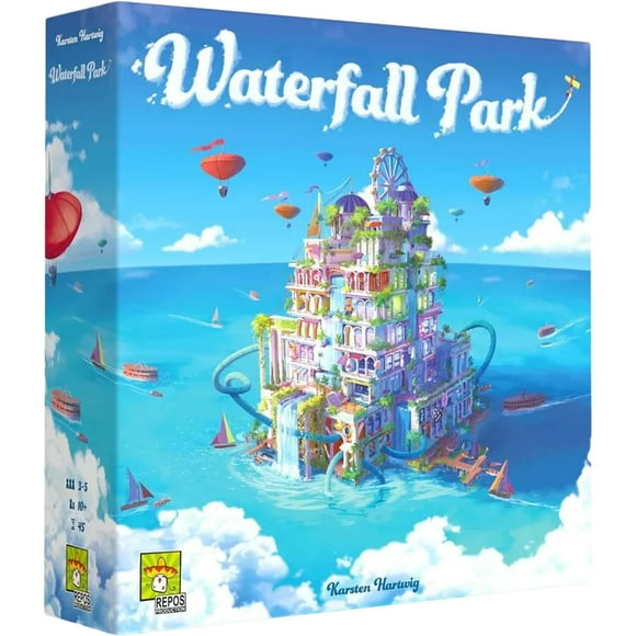 Juego de mesa Waterfall Park Build Ultimate Amusement Park