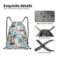 thumbnail image 3 of Yiaed Watercolor Sailboat Print Drawstring Bags Drawstring Backpack Bulk String Back Pack Gym Sport Bag-Medium, 3 of 5