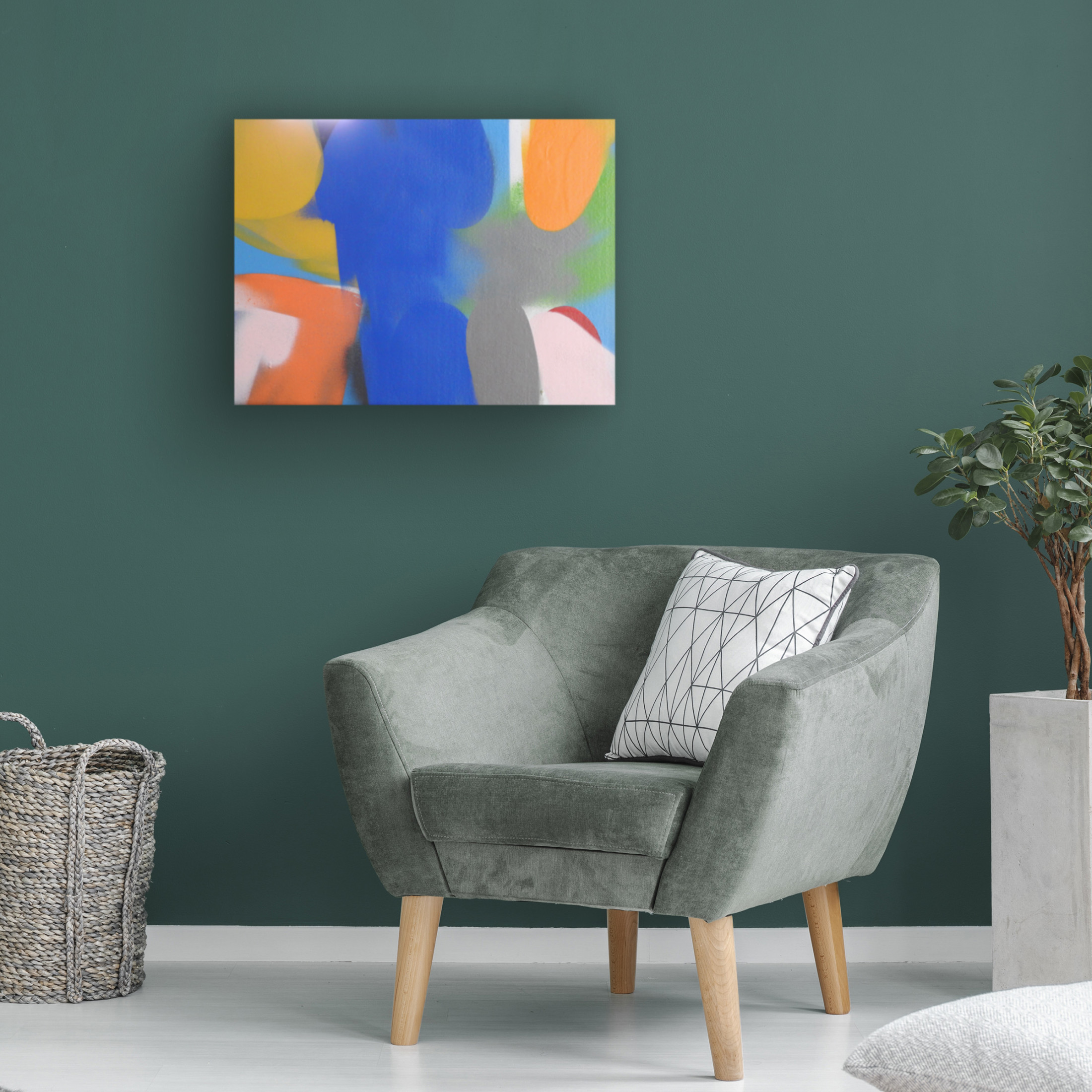 Canvas Wall Art - Gill Miller 'Life 3' Wall Art for Living Room, Bedroom, or Office Décor by Trademark Fine Art - 19 x 14 Inches