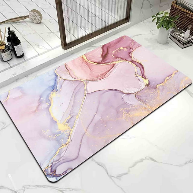 Decoración del hogar, alfombras, tapetes de baño, tapetes, alfombra, tapete para baño, tapete para puerta de baño, almohadilla absorbente de agua, tapete de secado rápido y lavable.