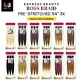 thumbnail image 2 of Ebo Bobbi Boss King Tips Boss Braid Pre-Stretched Braiding Hair 54" 3X Perfect for Knotless Styles (TTVLT/FUSA), 2 of 6