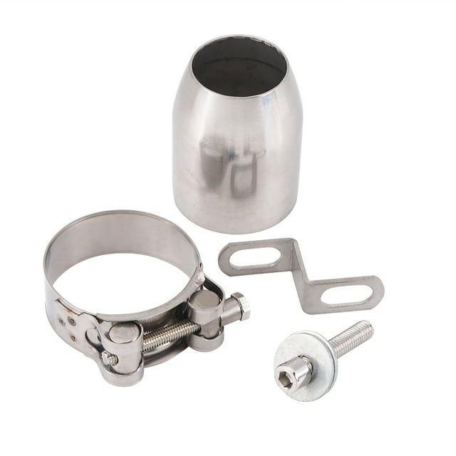 Exhaust Pipe, Stainless Steel Universal Motorcycle Motocross Exhaust Muffler Pipe Tip Performance