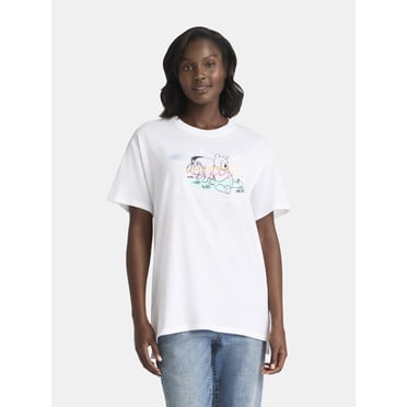 Winnie the Pooh Women's Graphic Tee with Short Sleeves, Sizes XXS-XXL