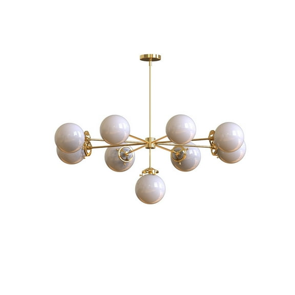 Mid Century Sputnik Chandelier Gorgeous Light Lamp , Large Modern Ceiling Pendant Handmade Light Lamp Dining Hallway Kitchen light 9 Globe
