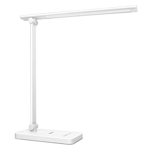 Lepro LED Desk Lamp, Adjustable Eye-Caring Desk Light, 3 Color Modes with 5 Brightness Levels Table Lamp, Touch Control with Memory Function, 9W Dimmable Office Lamp for Office, Home, Read