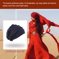 thumbnail image 2 of Linyer Elastic Pile Hats  Travel Bonnet Caps Autumn Seasonal Headwear Classic Clothing Accessories Solid Color Turban Head Wrap Navy Blue, 2 of 3