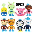 thumbnail image 1 of 8Pcs Octonauts Figures Octo Crew Pack Playset Action Figure Kids Toys, 1 of 5