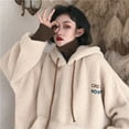 thumbnail image 7 of XINXIAOO Womens Hoodie Long Sleeve Pullover Hoodie Soft Hoodie Khaki Sweater Fall Sweatshirts for Women Preppy Teen Clothes, 7 of 7